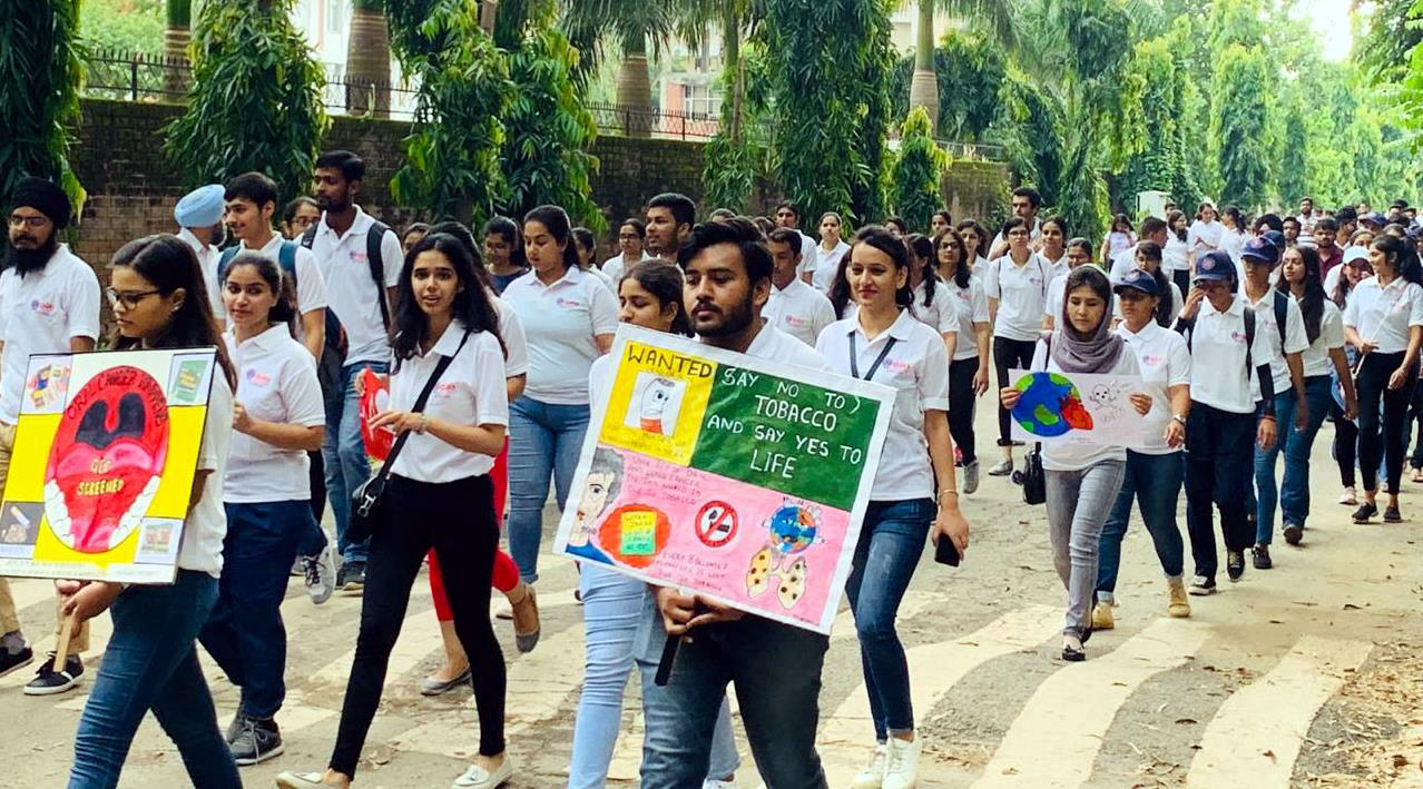  ‘Quit Smoking Rally’ by students at PU