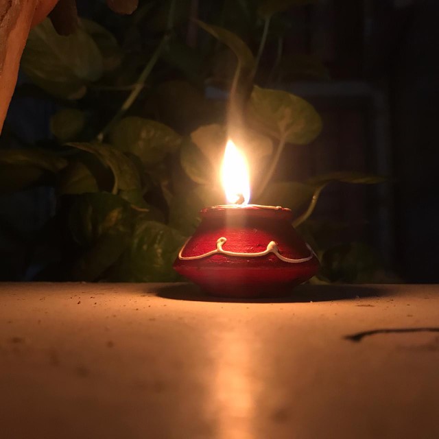 RAC Chandigarh Shivalik lights earthen lamps in town as a mark of celebration
