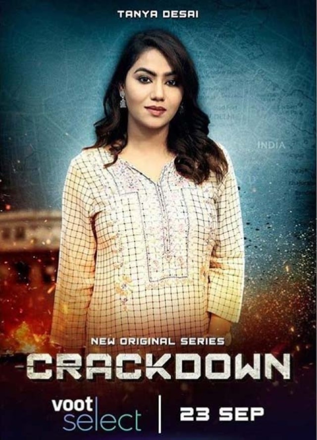 Telugu actress Tanya Desai , 'Crackdown'
