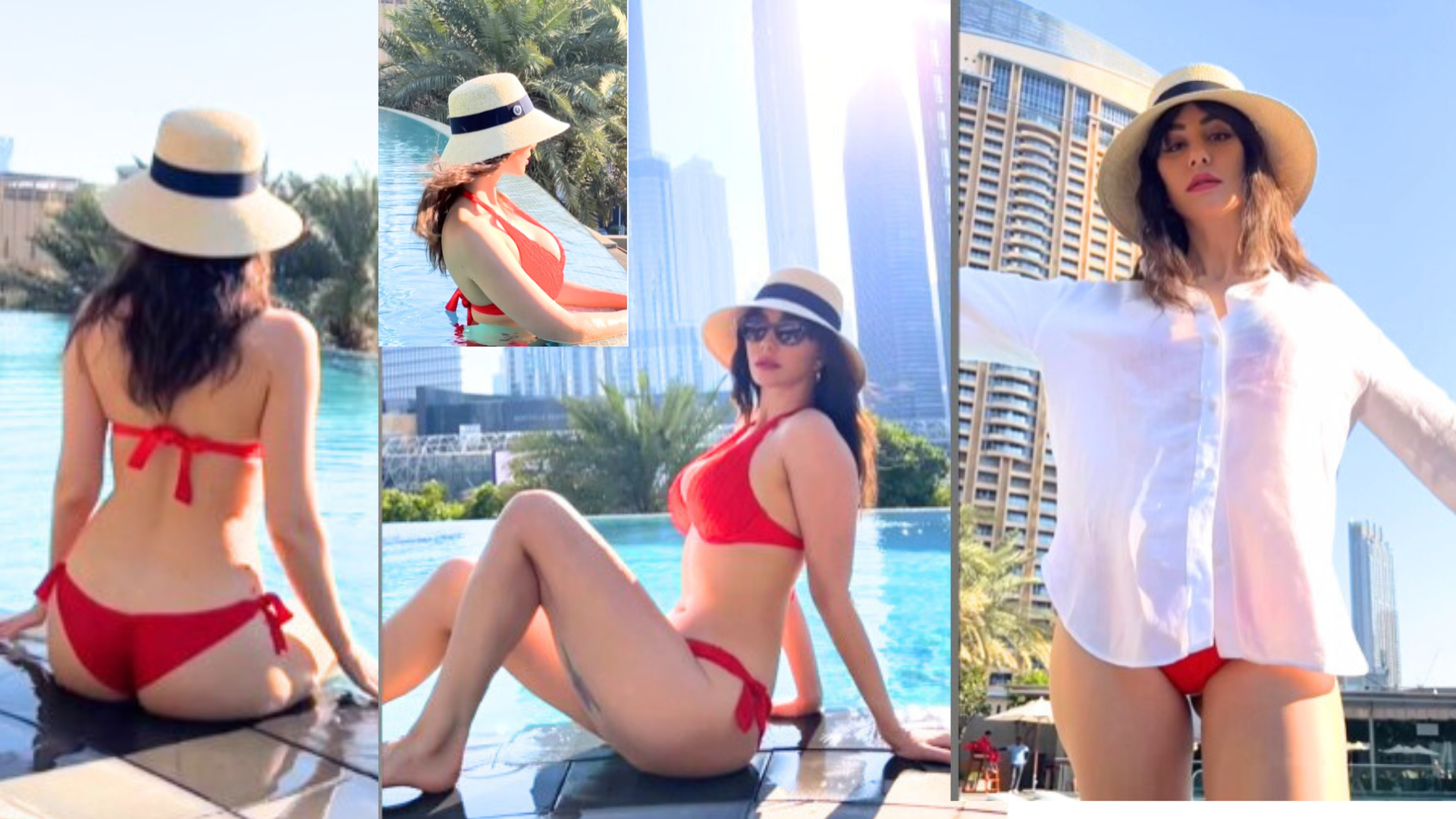 Giorgia Andriani Sets Instagram Ablaze with Sizzling Red Bikini Look from Dubai Getaway