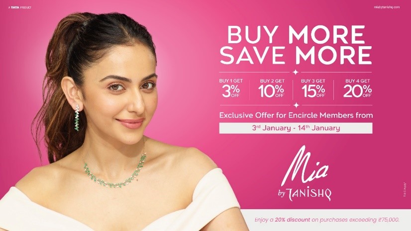 UNLOCK UNBEATABLE DEALS WITH MIA BY TANISHQ 'BUY MORE, SAVE MORE’ OFFER