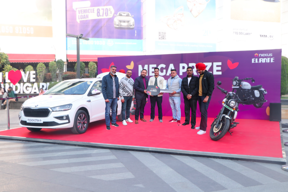 Harmanpreet Singh from Mohali Wins Premium Car in Nexus Elante Shop & Win Campaign