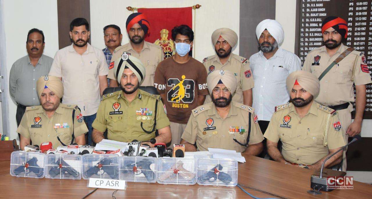 UK-based Dharma Sandhu Led Bki terror module busted in Amritsar;1 held with 6 Sophisticated Pistols