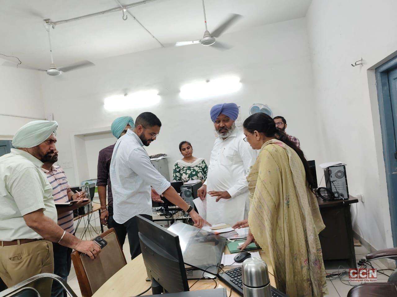 FM Harpal Singh Cheema Conducts Surprise Inspection at Excise&Taxation Dept Headquarters in Patiala