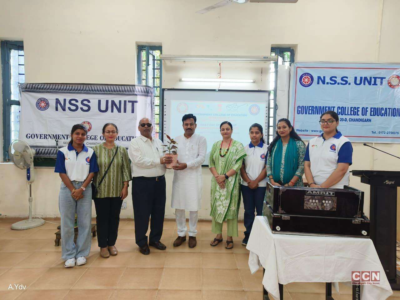 Govt Coll of Edu,Chd hosts 7Day NSS Camp onYouth for Digital India&Drugfree Society21-27Sep