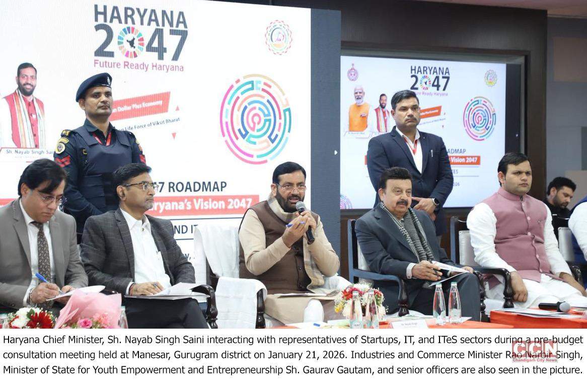 Government’s New Initiatives to Make Haryana a Hub of Innovation: CM