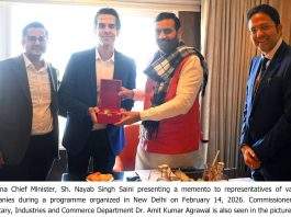 Haryana Chief Minister Nayab Singh Saini said the state government is working with a clear focus on strengthening investor confidence and ensuring transparency in policies. He said Haryana is among the best states for industrial investment, offering a highly conducive and business-friendly environment. The Chief Minister was interacting with investors in New Delhi on Saturday.